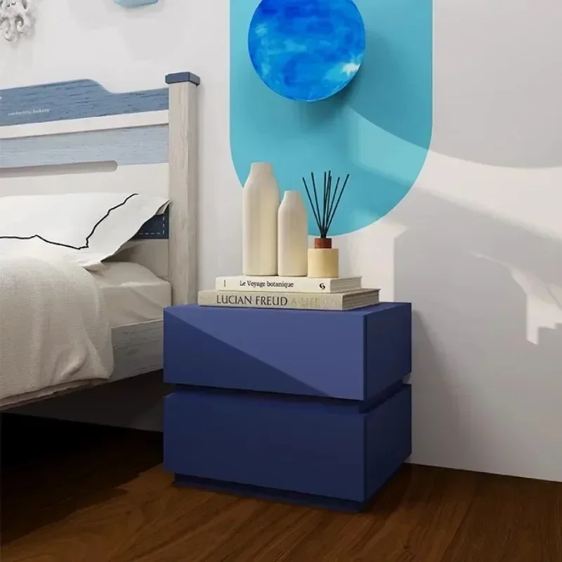 

Nordic Wooden Luxury Minimalist Design Unique Bedside Table Bedroom Drawers Cabinet Nightstands Mesa De Cabeceira Furniture
