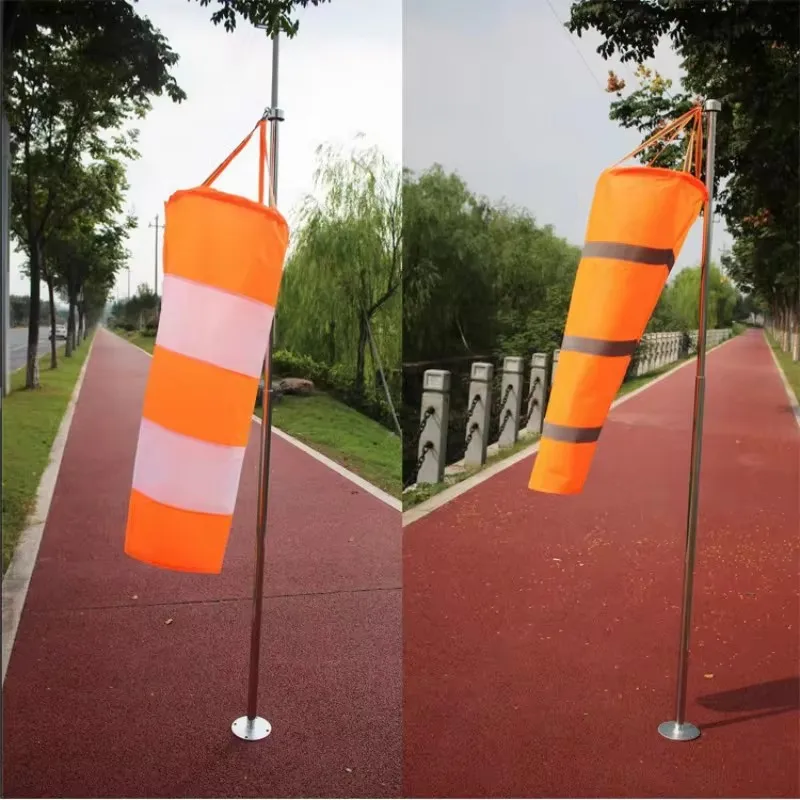 80/100/150 Windsock Outdoor Wind Direction Waterproof Refective Windsock Weathervane Rip-stop Weather Vane For Garden Farm