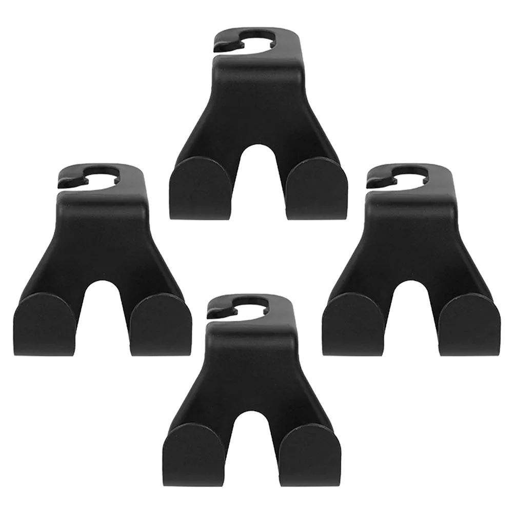 

4Pcs Car Seat Hooks Durable Storage Organizer Classic Color Stylish Auto Interior Accessories Must Haves Seat Headrest Hooks