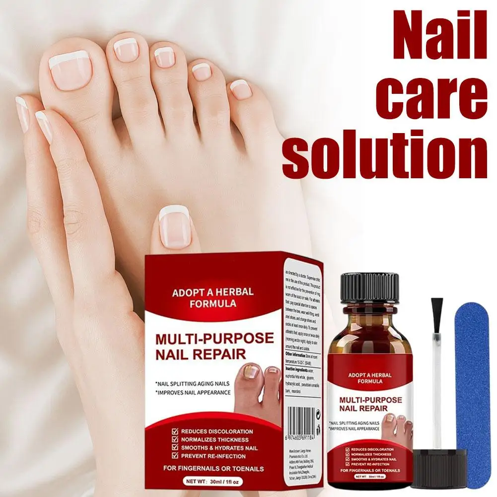 30ml Improve Nail Appearance Splitting Aging Care Solution Multi-Purpose Nail Repair Drops Brand Fingernails Toenails Solution