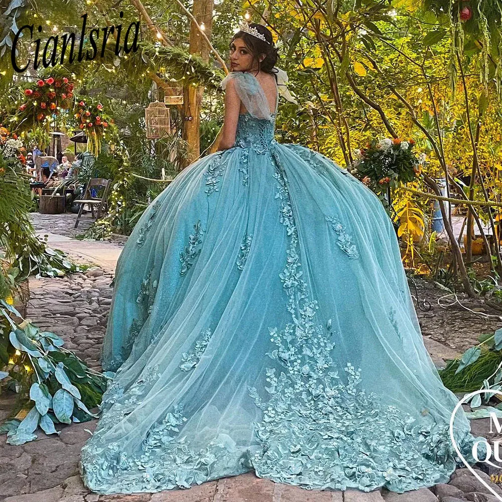 

Изысканное бальное платье, синее платье Quinceanera, шикарное платье на шнуровке сзади, 15-летние вечерние платья принцессы на день рождения