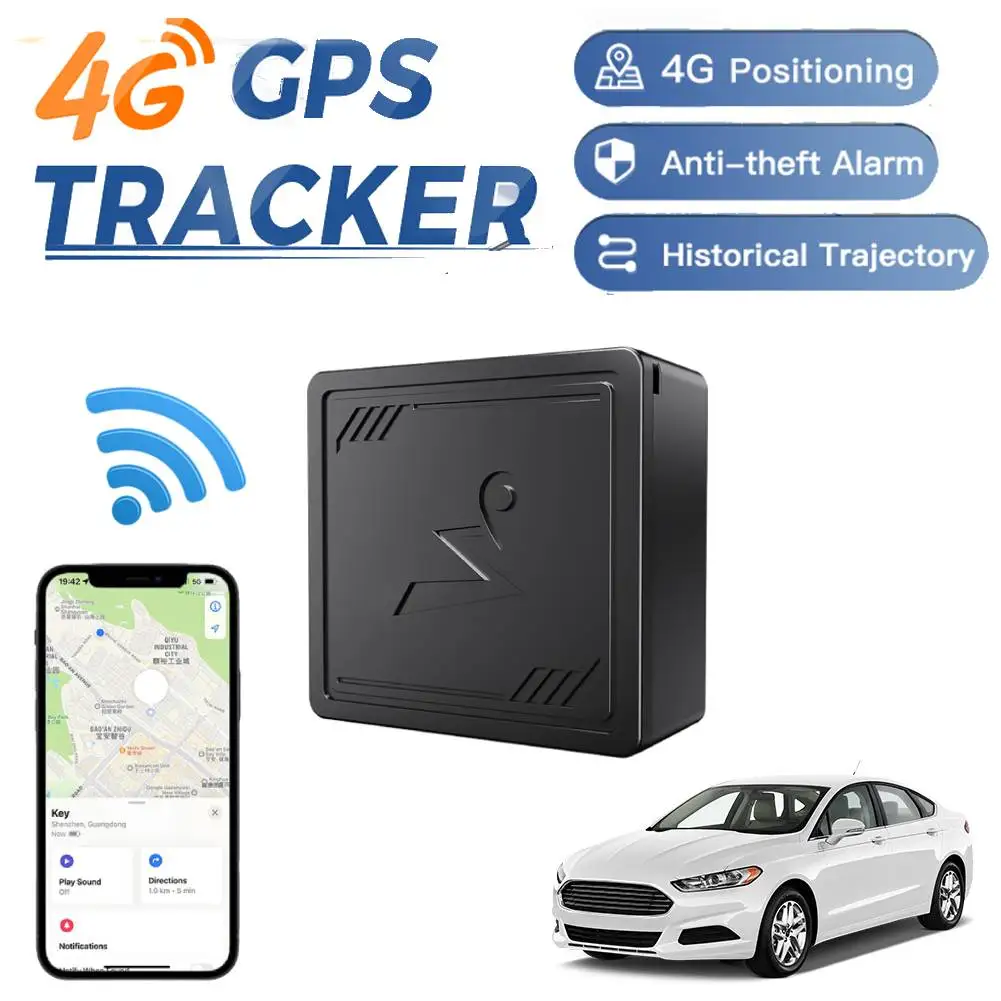 

4G GPS Tracker with App Mini Vehicle GPS Locator Real Time Car Tracking Device for Elderly Children Pets Car