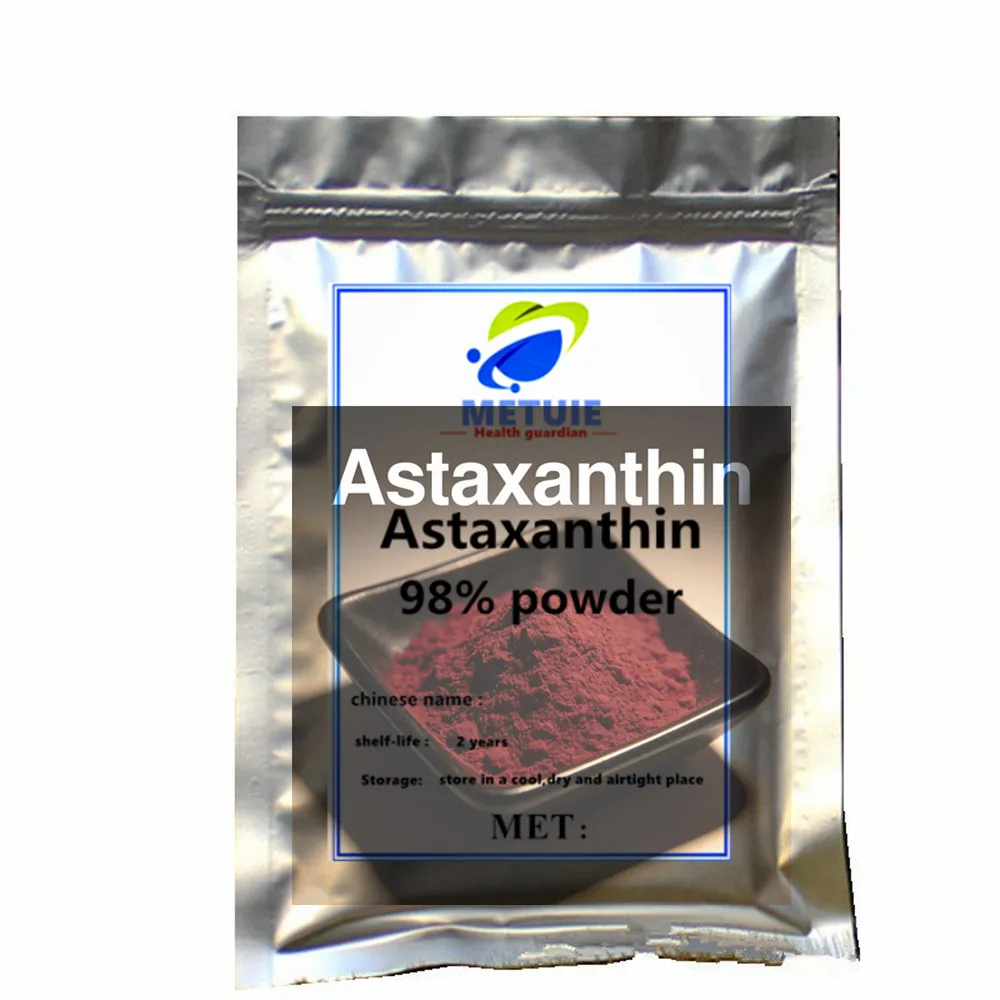 Astaxantina al 99% a Granel de Fábrica, Ingrediente Antioxidante Natural Antienvejecimiento para Cosméticos, Suplementos Dietéticos y Formulaciones Personalizadas