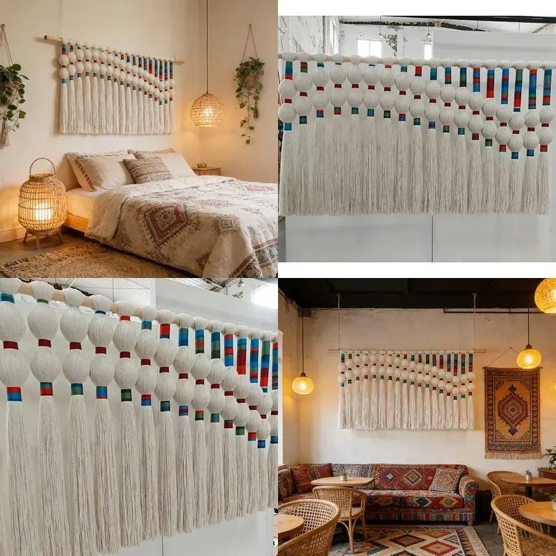Factory supply OEM ODM can be customized bohemian style spherical wall decoration, suitable for home and bedroom