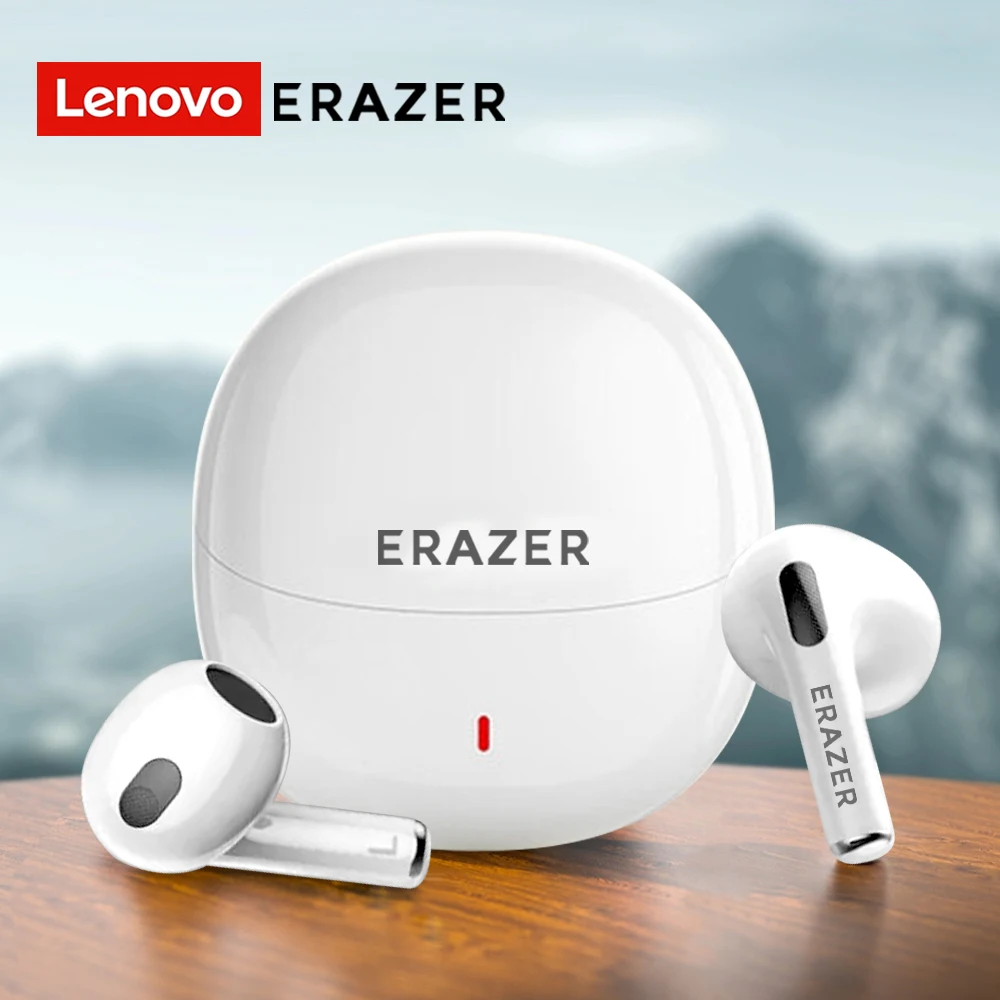 Lenovo ERAZER Auricolari Bluetooth 5.3 senza fili Sport Cuffie wireless TWS con microfono Touch Control Cuffie per chiamate HD con audio HiFi