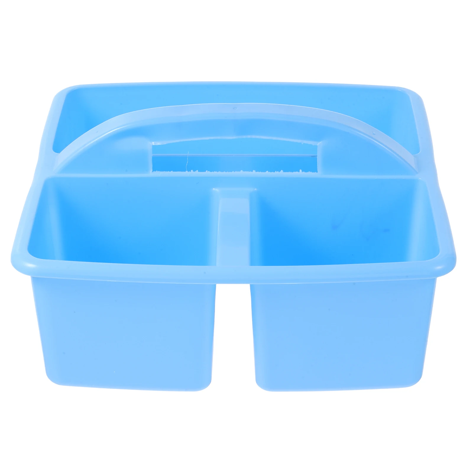

Portable 3 Compartment Storage Basket Organizer Caddy for Classroom Kids Room Office Home Supplies Teacher Tools Plastic