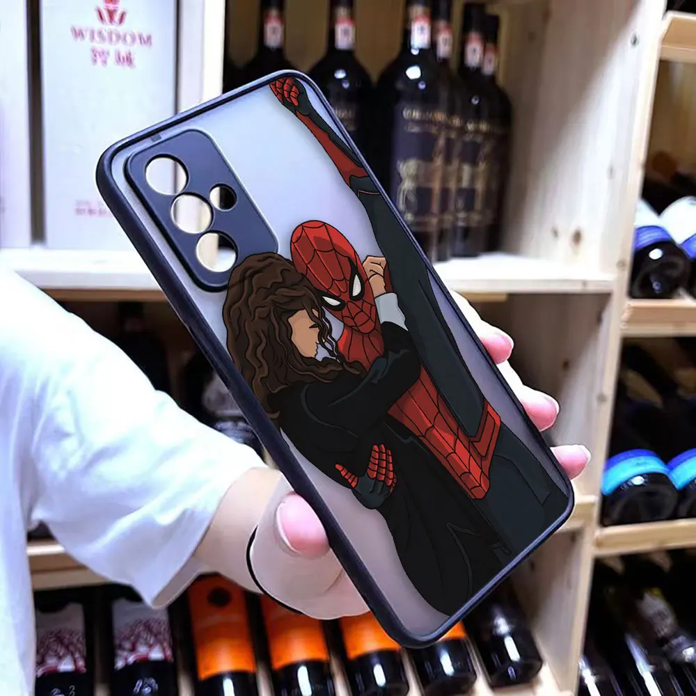 Matte Case for OPPO A97 A96 A95 A94 A93 A92 A92S A78 A74 A73 A72 A57 A55 A54 A53 A17 4G 5G Case Marvel Avengers Heros Faceless