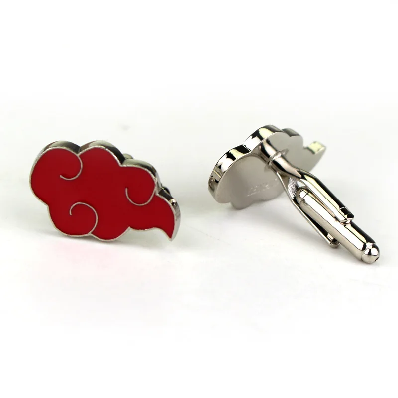 Anime Akatsuki Cufflinks Uchiha Itachi Obito Madara Metal Mens Cuff Buttons Accessories Figure Toys Gift