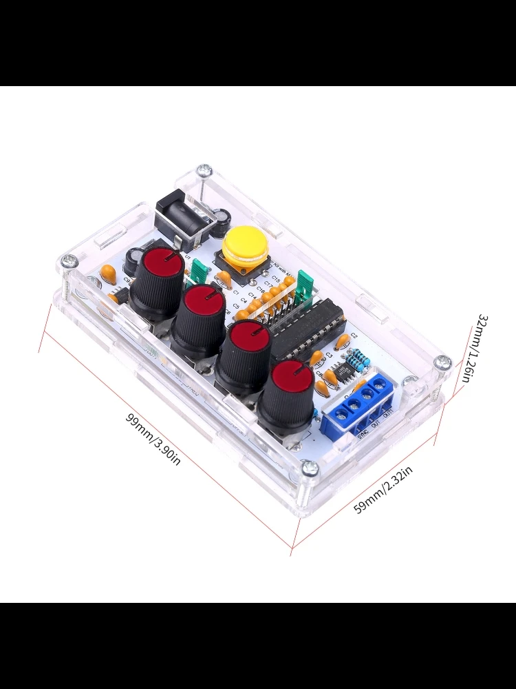 Zestaw generatora sygnału, zestaw generatora sygnału MAX038 DIY 1Hz～20MHz, generator funkcji, szybki generator op-amp, sinusoida/trójkąt/pomiar prostokątny — 2
