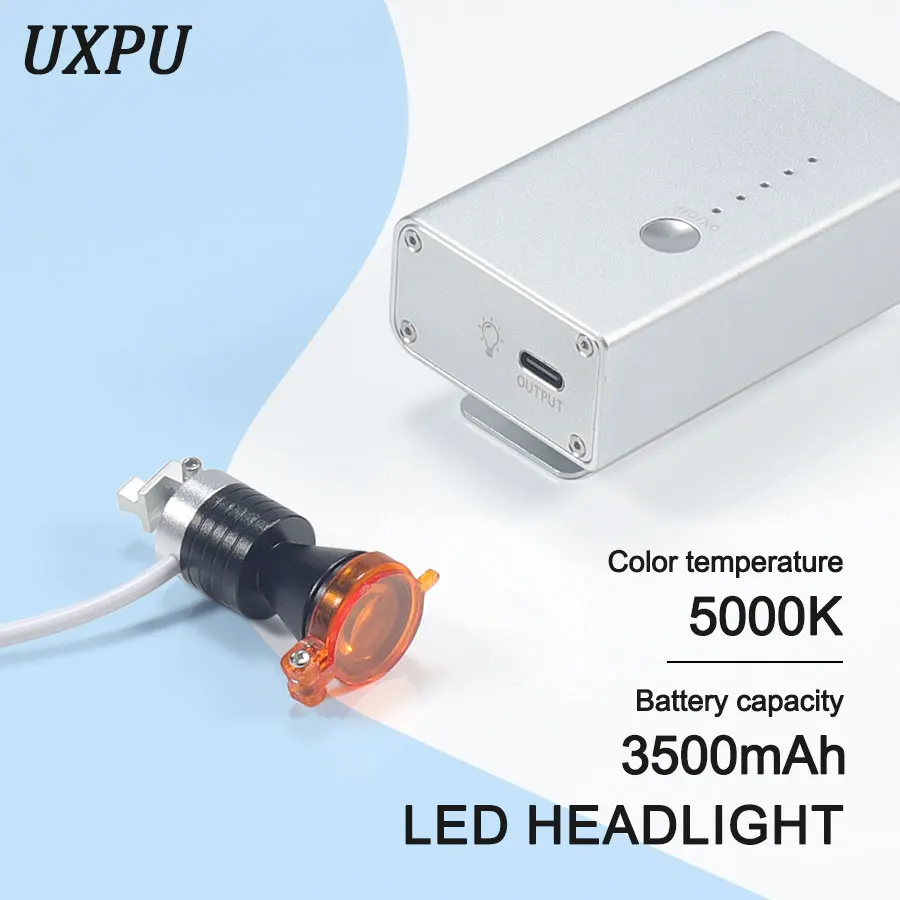 

New 5W Ultra High Brightness Headlight for Dental Ergo Loupe Medical Lighting Headlight for Dental Accessories
