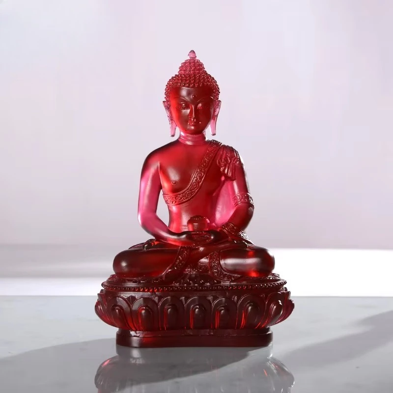 crystal glass China Sanbao Sanbao Buddha statue environmental protection carving wholesale