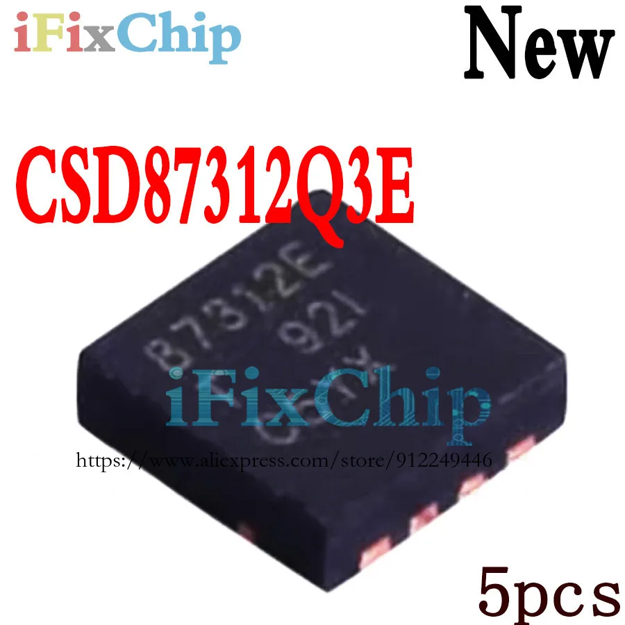 5 Buah CSD87312Q3E CSD87312E 87312E QFN-8 Baru
