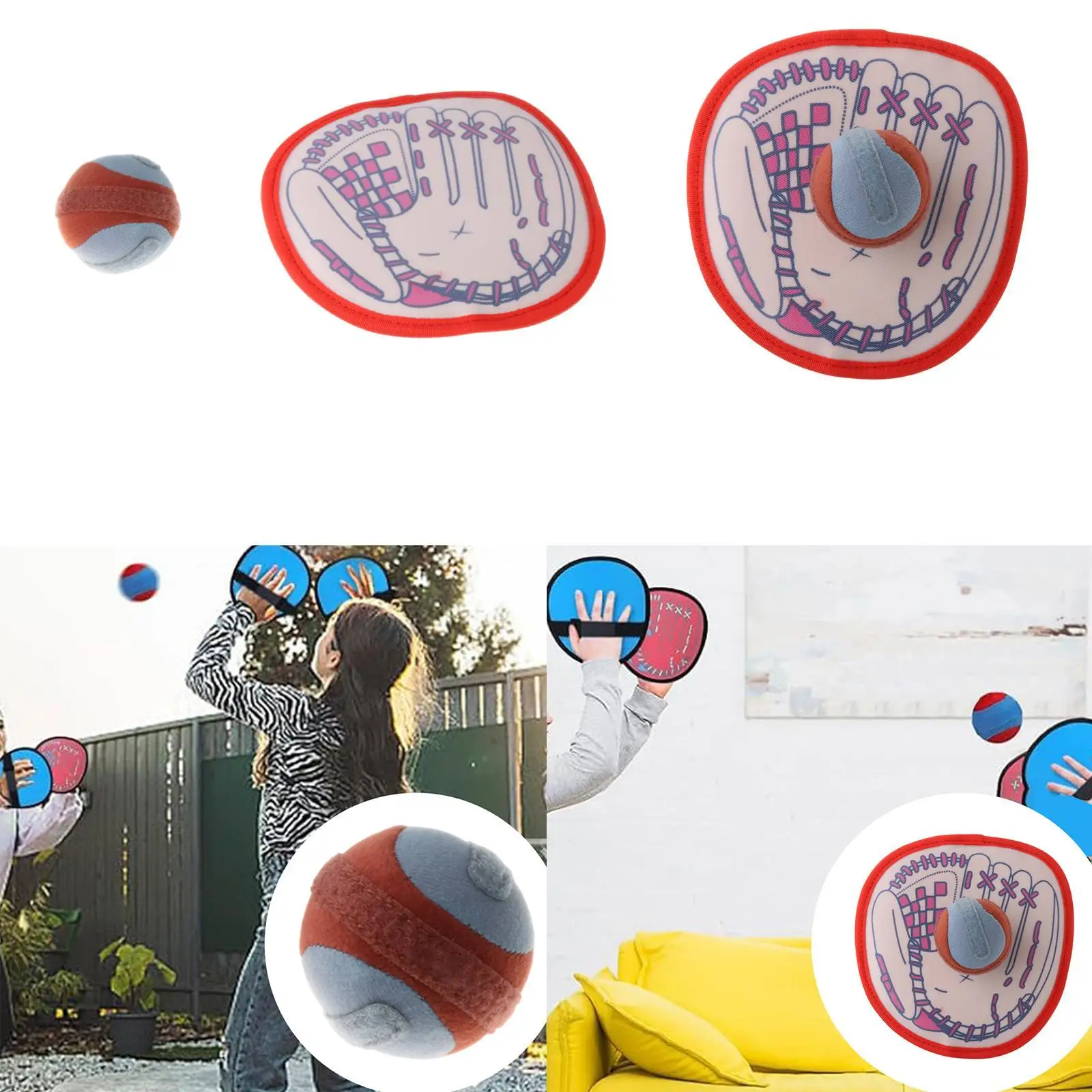 Juego de lanzamiento y captura de pelotas, juego de pelotas pegajosas para jardín de infantes, béisbol
