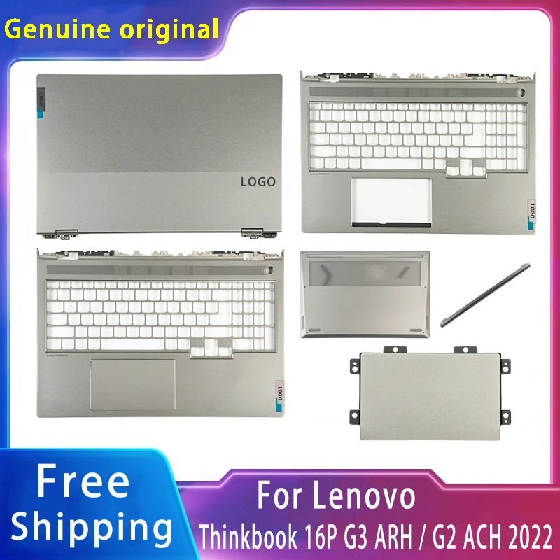 

New For Lenovo ThinkBook 16P G2 / G3 ARH 2022;Replacemen Laptop Accessories Lcd Back Cover/Palmrest/Bottom With LOGO 5CB1J23702