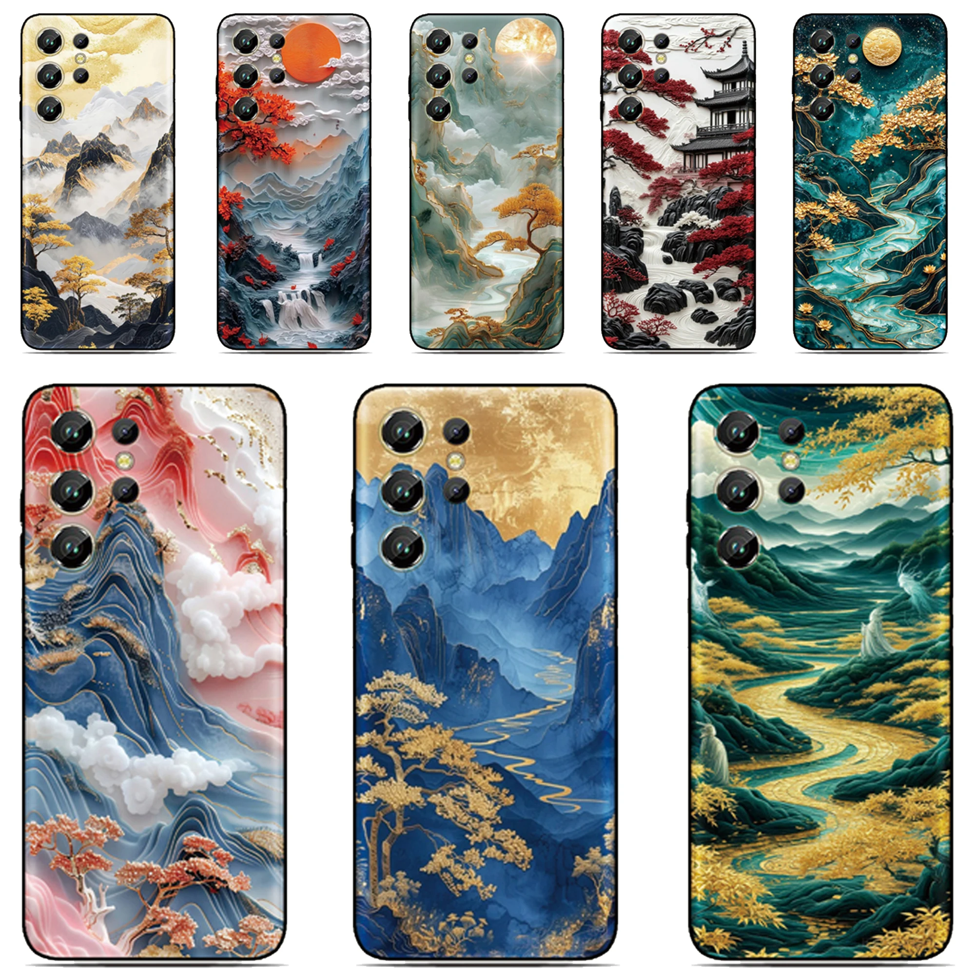 Landscape Painting Phone Case For Ulefone Note 20 19 18 Ultra 10 12 13 14 15 16 17 Pro 13P 12P 11P 10P Customized Photo Cover