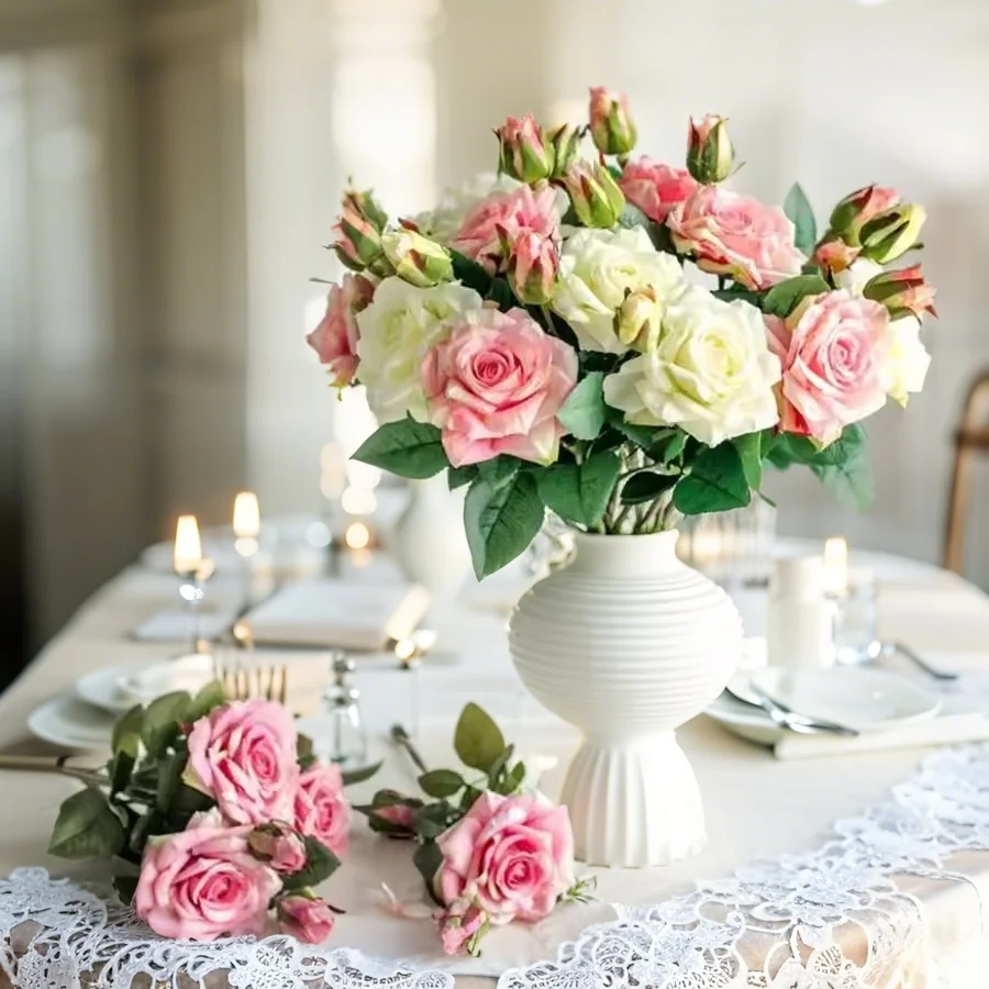

Artificial Silk Flower Small Lilac Bouquet Wedding Decoration Home Party Window Decoration Garden Decoration Flower 1pc