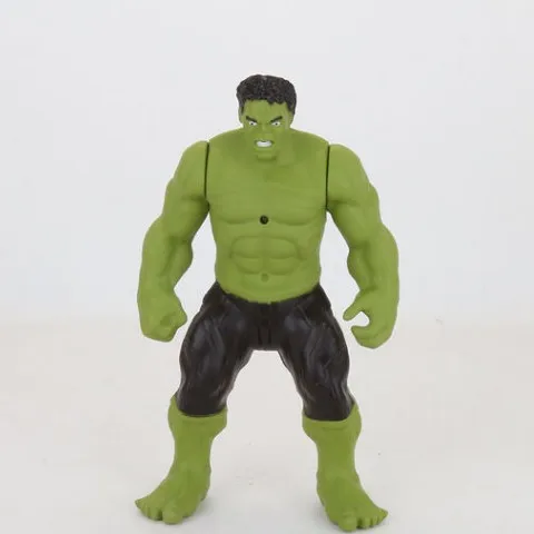 Figuras móviles luminosas de Los Vengadores, Thanos, Iron Man, Spider-Man, Hulk, modelo personalizado creativo, adornos, juguetes para niños