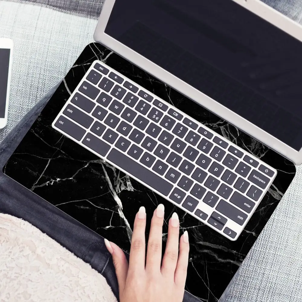 Adesivi per laptop da 15 pollici fai da te pelli copertura per computer portatile in PVC antigraffio pelle impermeabile lato A + C per MacBook/HP/Dell/Lenovo