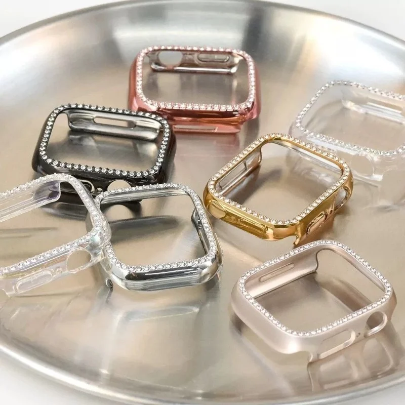 Diamant-Uhrengehäuse für Apple Watch 1-11 Ultra