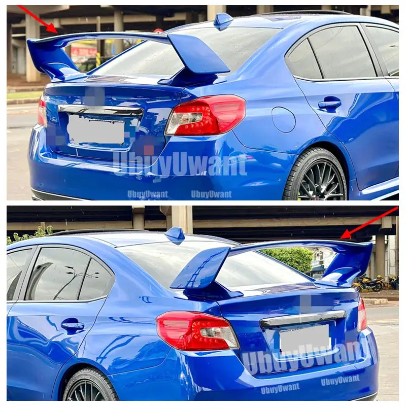 

Rear Trunk Spoiler High Quality ABS Material Car Rear Wing Primer Color spoiler For 2007-2016 Subaru Impreza WRX STI Style