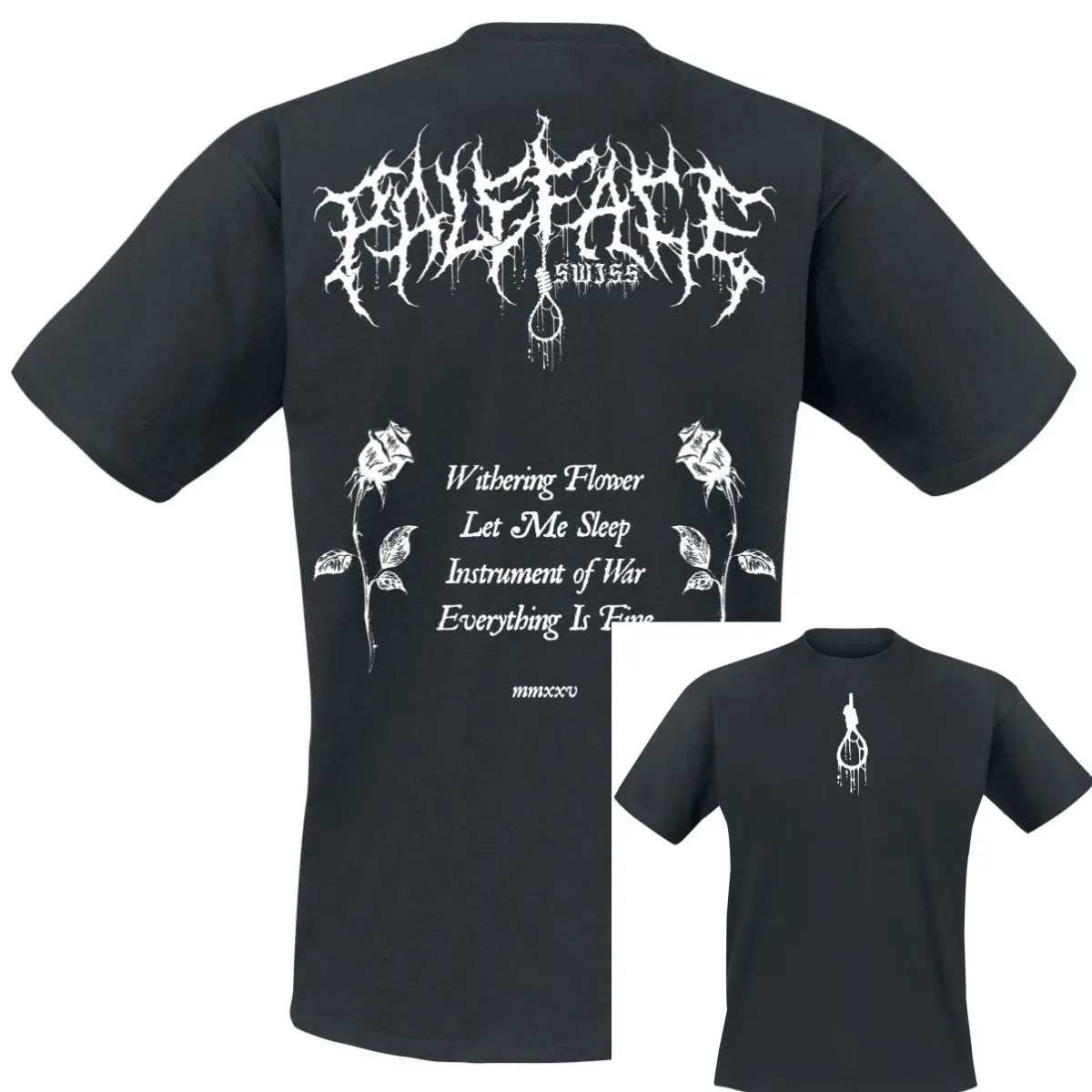 Simple Paleface Swiss Band T-Shirt 100% Cotton Graphic Tee Men Women Summer Streetwear Top