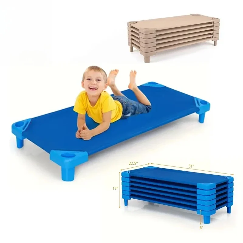 

Daycare cribs and cots can be stacked preschool classroom children's bed sleep kindergarten nap crib