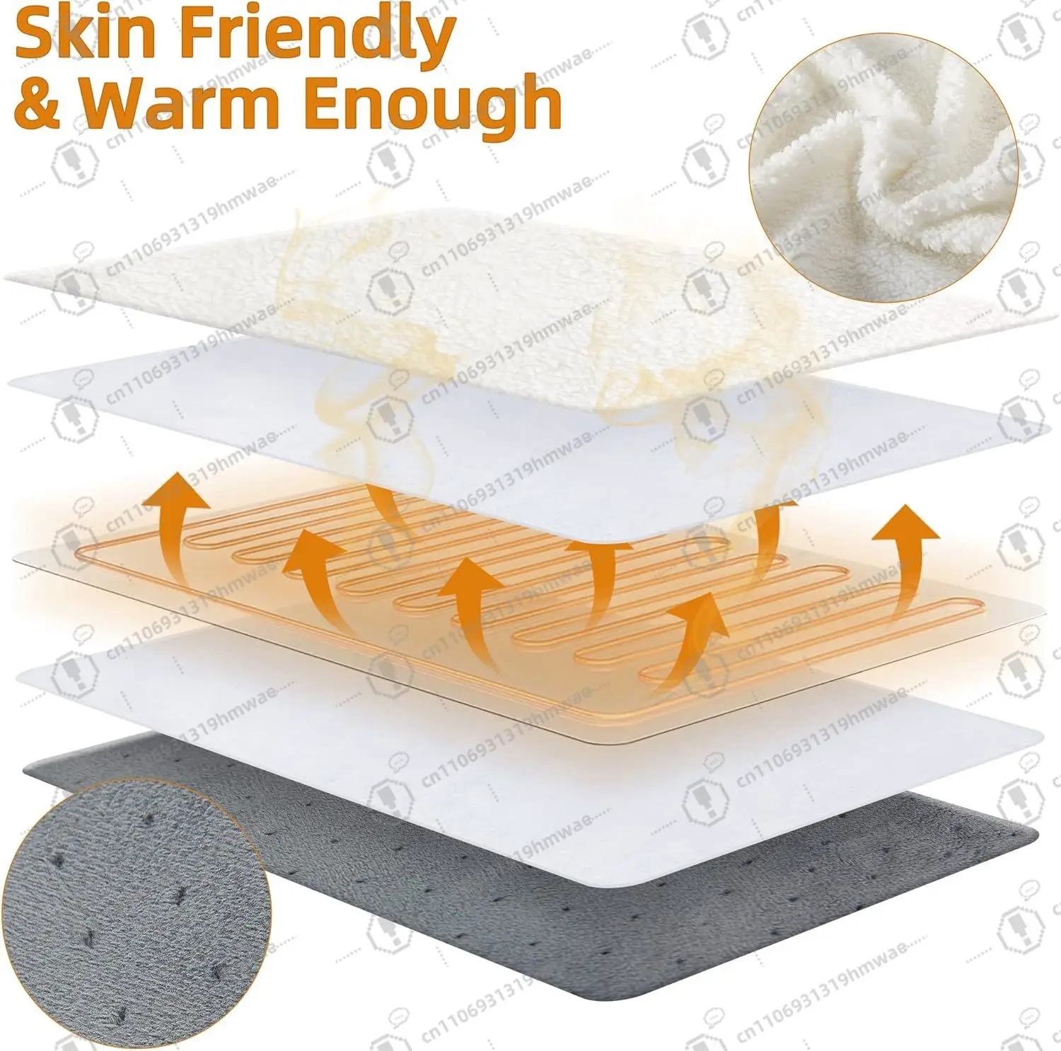 جهاز تدفئة القدمين الكهربائي، جهاز تدفئة القدمين مع 6 إعدادات لدرجة الحرارة و4 إعدادات للمؤقت، استخدام سريع للحرارة لهدايا الشتاء