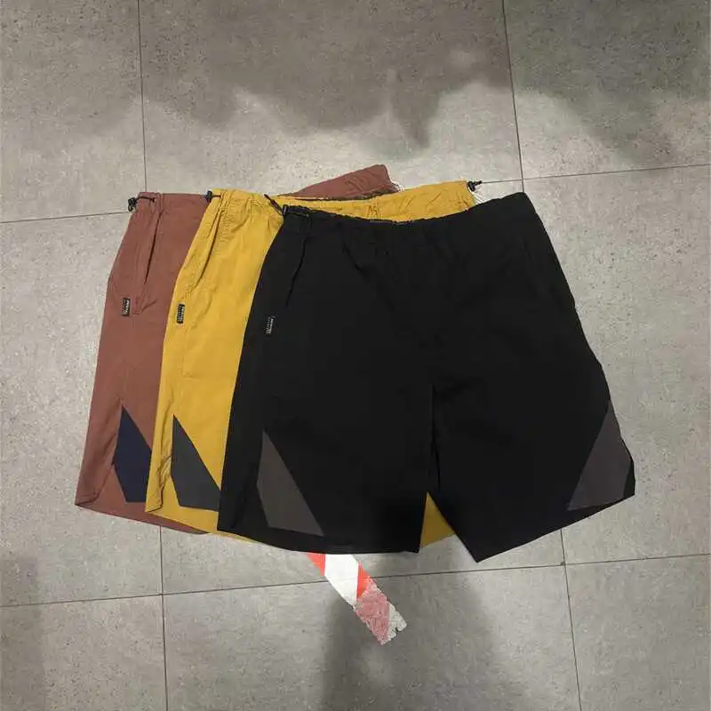 

Быстросохнущие спортивные шорты для активного отдыха, удлиненные, летние, универсальные, модные, молодежные, с эластичным поясом, пляжная одежда