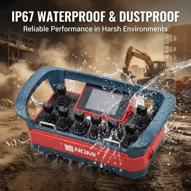 Universal 12V 24V IP65/IP66 Waterproof 500m Range Wireless Remote Control NM-034 Hydraulic Proportional Valves Metal Plastic
