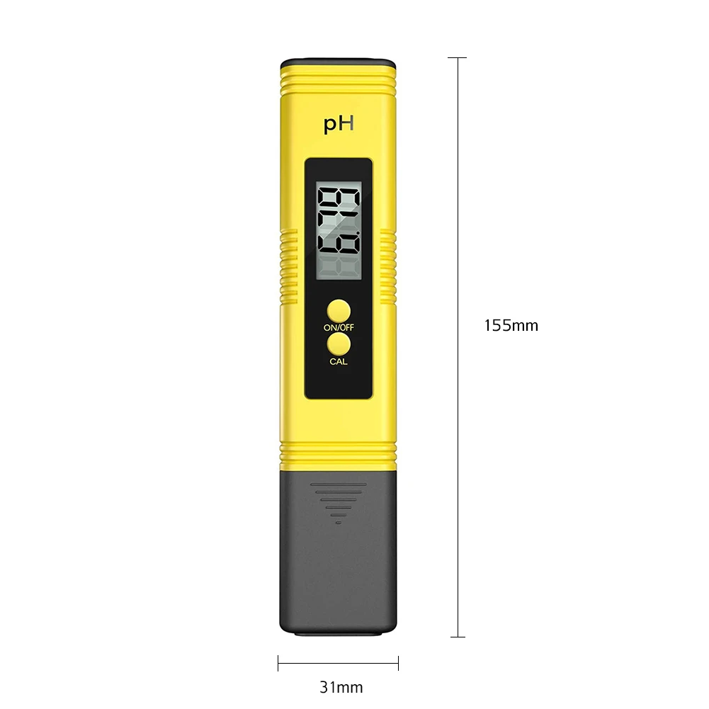 حجم الجيب الرقمي جهاز اختبار جودة المياه TDS درجة الحرارة EC متر LCD مقياس درجة الحموضة