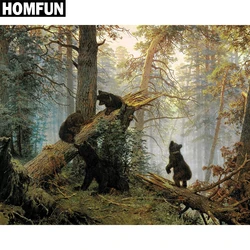 HOMFUN Full Square/Round Drill 5D DIY Diamond Painting 