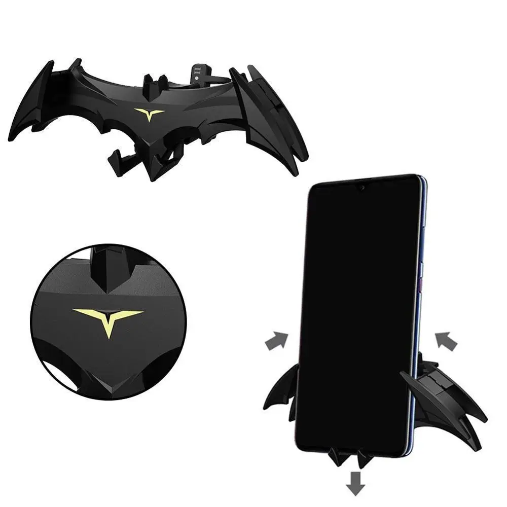 Bat-shaped Gravity Buckle Type Car Phone Holder Air Outlet Navigation Support Frame Suitable For All 4-6.5 Inch Devices