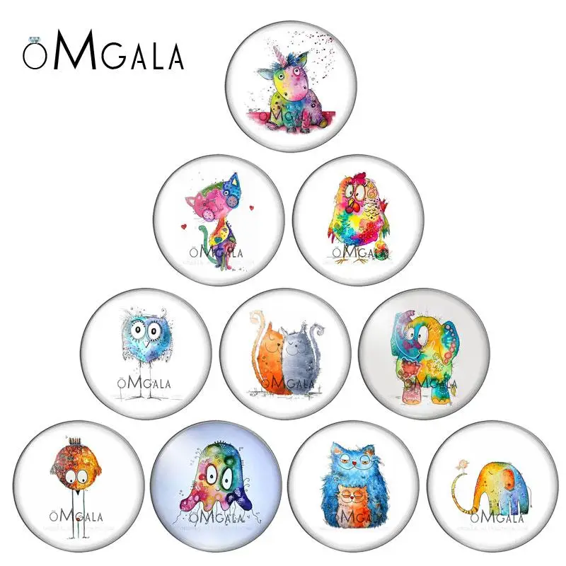 

Стеклянный кабошон с плоской спинкой, 12/18/20/25 мм