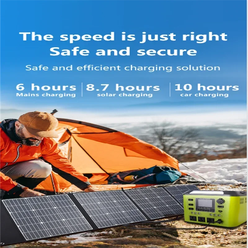 1500W portable power station 2000Wh solar generetor Lifepo4 Battery Outdoor Emergency Mobile Power Bank 220VAC/DC Output Camping