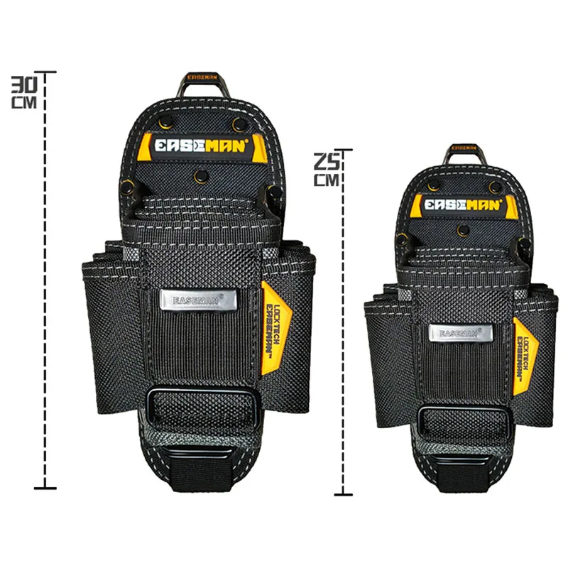 Electrician Canvas Tool Bag Reinforced Waist Bags Multifunctional Pouch Portable Quick Hanging Carpentry Tools and Accessories