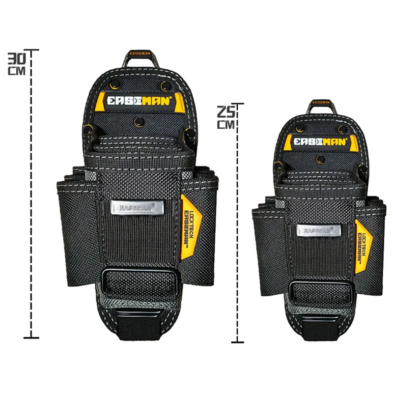 Bolsa de herramientas de lona de electricista, riñonera reforzada, bolsa multifuncional, portátil, colgante rápido, herramientas y accesorios de