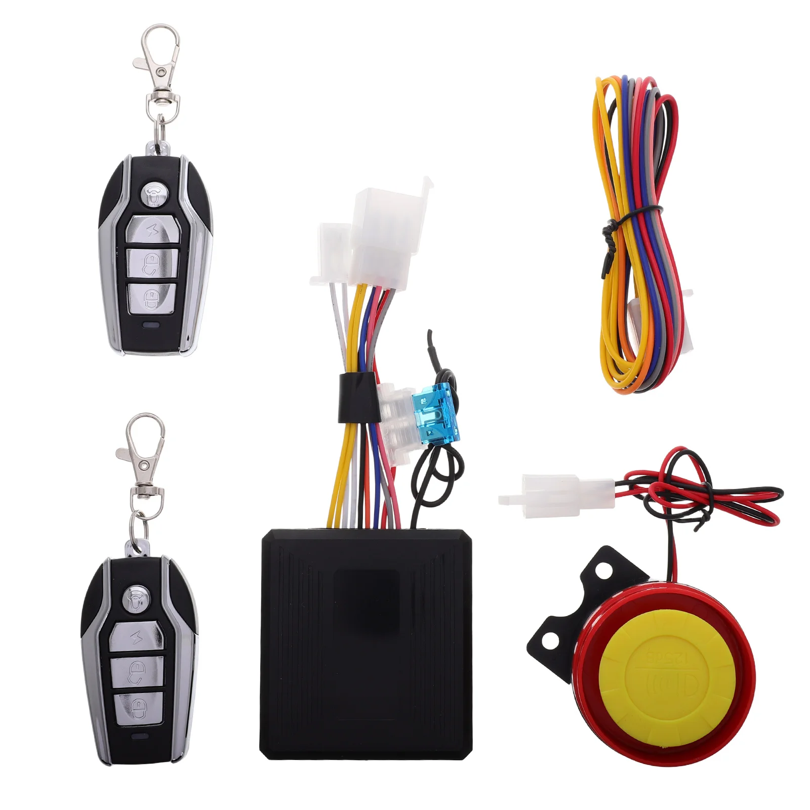 

1 Set Motorcycle Anti-Theft System Remote Control Security Lock Engine Start Protector Simple Installation Motorcycle System
