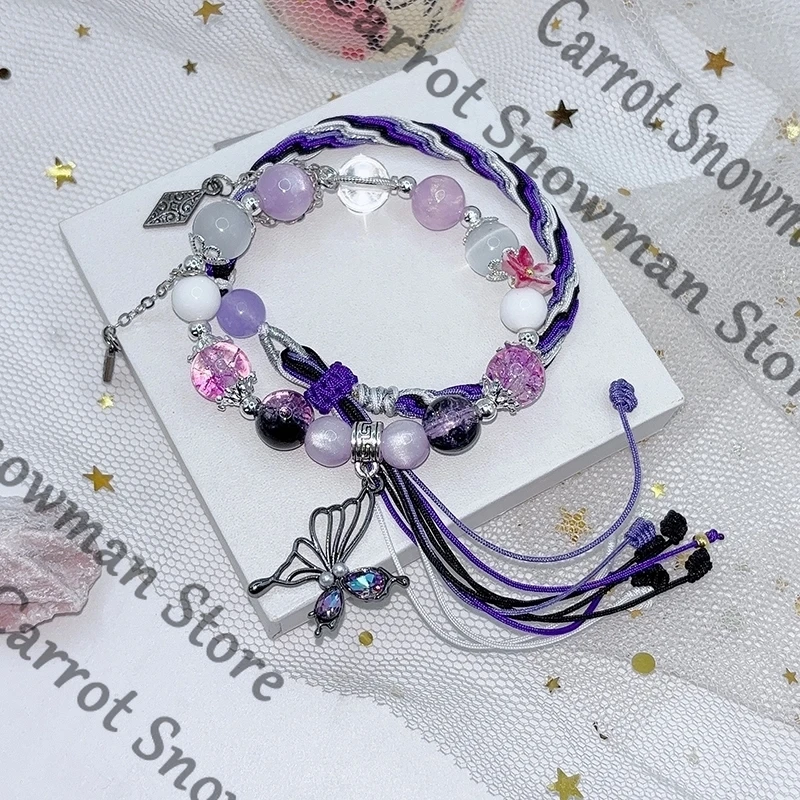 أنيمي هونكاي: ستار السكك الحديدية Mydei Tribios Castorice الأصلي سوار الإسورة الحلي ملحق تأثيري الكرتون الطبيعة الحجر هدية