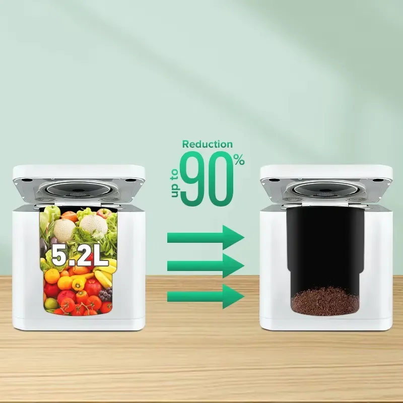 Electric Kitchen Compost Bin Stainless Steel Automatic Food Waste Disposer App Control Multigrind Household Garbage Processor
