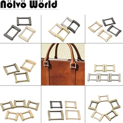 30-50PCS Metal Detachable Ring Buckles For Leather Craft Handbag Bags Straps Belt Loop Webbing Open Square Hanger Accessories