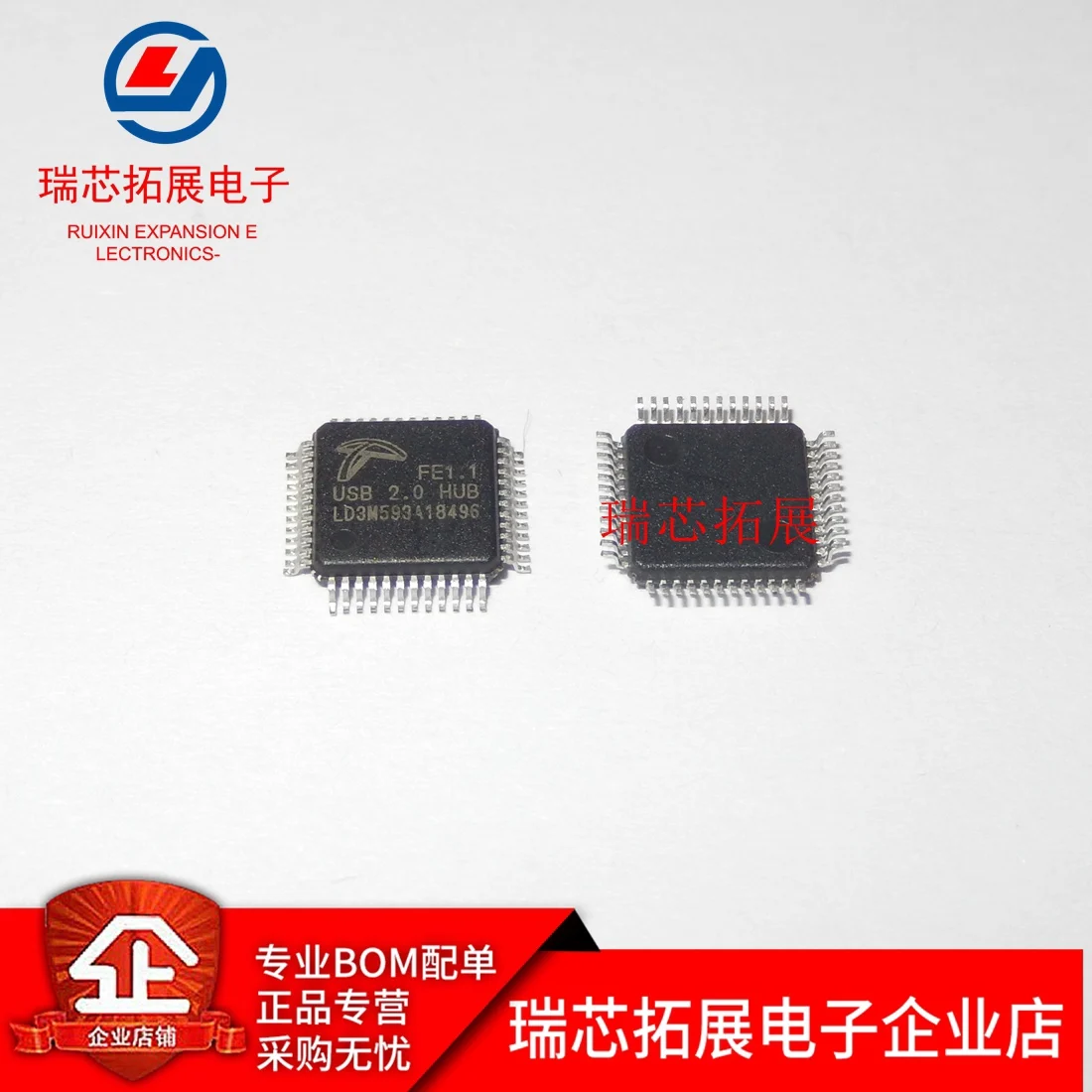 

20pcs original new FE1.1 USB2.0 HUB interface control chip IC QFP48 supports component BOM allocation