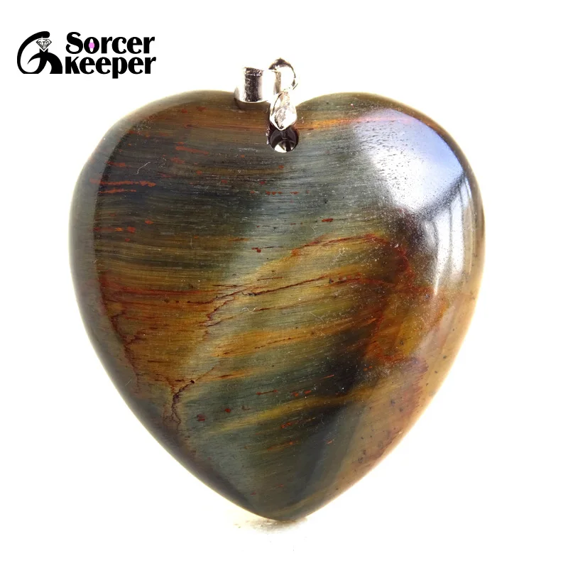 Natural Blue Tiger Eye Stone Pendants Charms Jewelry DIY Necklace Beads for Man / Leather Chain & Flannel Bags as a Gift RS042