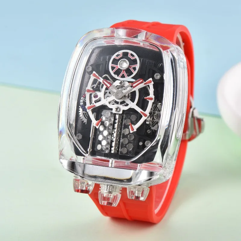 2025 relógio de quartzo de luxo masculino banda de aço inoxidável cristal safira à prova d100 água 100m calendário luminoso cronógrafo