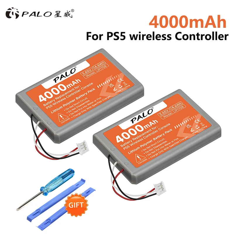 PALO PS5 Batmax Controller Akku ersetzt 4000mAh für Sony PlayStation 5 LIP1708 Dualsense CFI-ZCT1W CFI-ZCT1J Wireless Controller