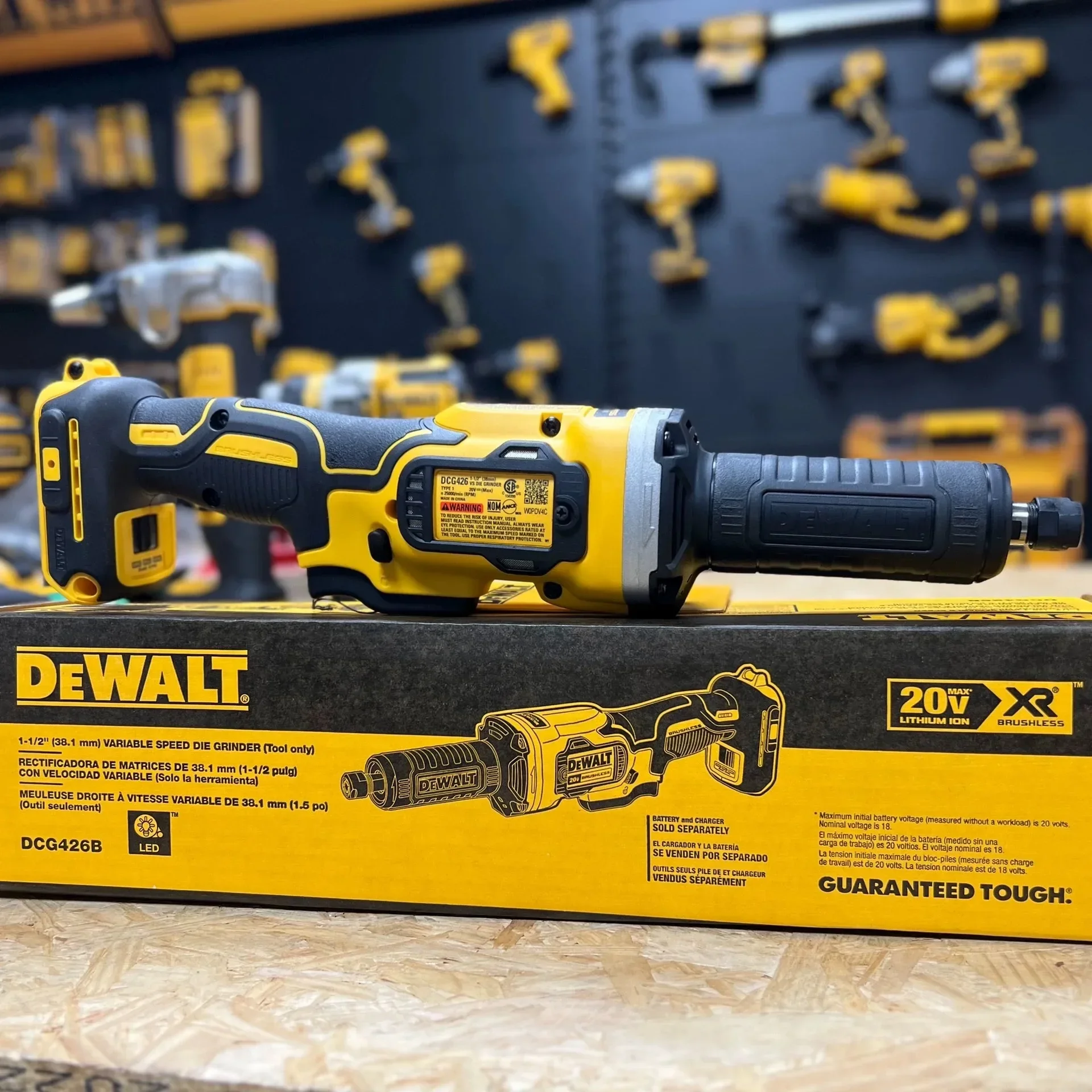 Imagem -05 - Dewalt-velocidade Variável sem Fio Die Grinder Tool Dcg426b 20v 11 Apenas Corpo Novo Produto