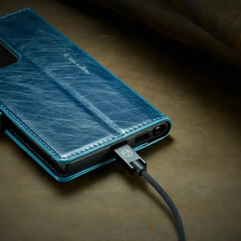 CaseMe 지갑 케이스 삼성 갤럭시 노트 10 플러스 20 스탠드 가죽 플립 커버 초박형 고급 전화 신용 카드 커버 케이스