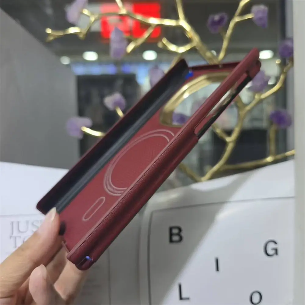 磁気プレミアムリアルアラミドカーボンファイバーケース Huawei Mate XT XTs ダブルヒンジカバー用