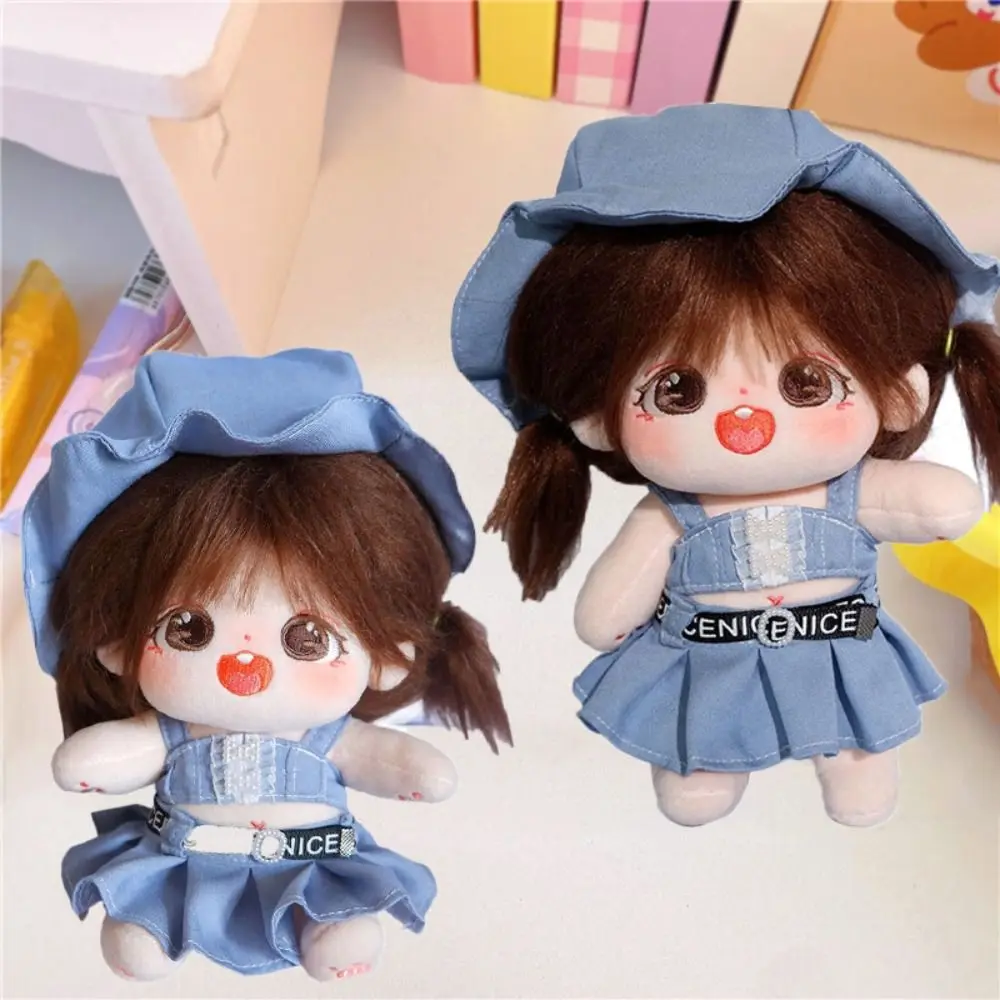 T-shirt 15/20cm Cotton Doll Clothes Lolita Dress DIY Clothing Idol Doll Clothes Dress Up Princess Skirt Plush Toy Clothes Kids