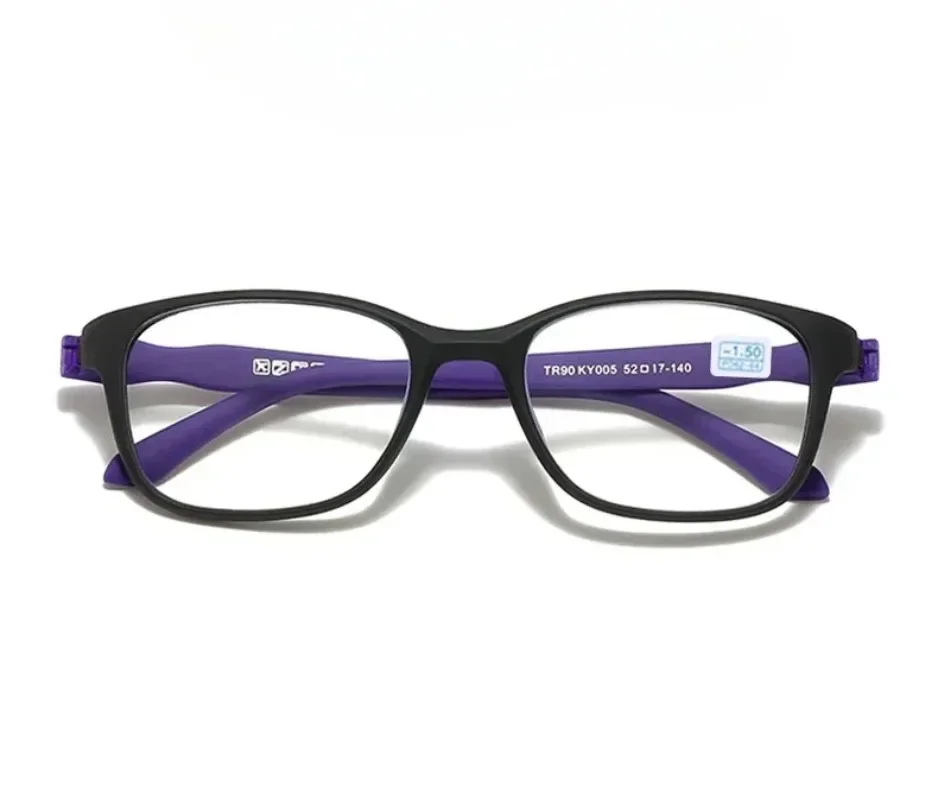 Unisex Fertig Myopie Brille Schwarz Männer Business Ultraleichte TR90 Brillengestell Brille Frau Blaulichtbrille 0-0,5 bis -6,0 – Detail 2