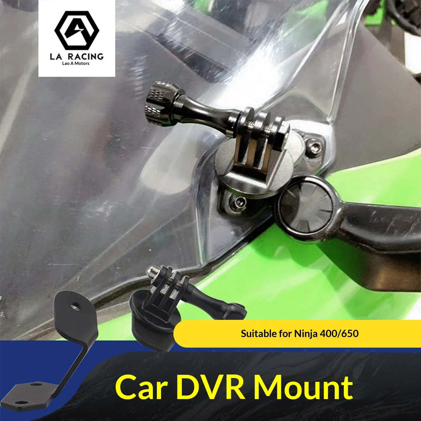 【Premium】For Kawasaki Ninja 400/650 Ninja 400 action camera stand, dashcam mount